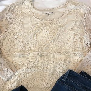 Beautiful Crochet and Lace Blouse